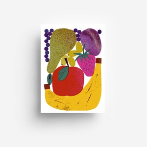 Postal Frutas DIN A6