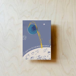 Carte postale Lune DIN A6 image 3