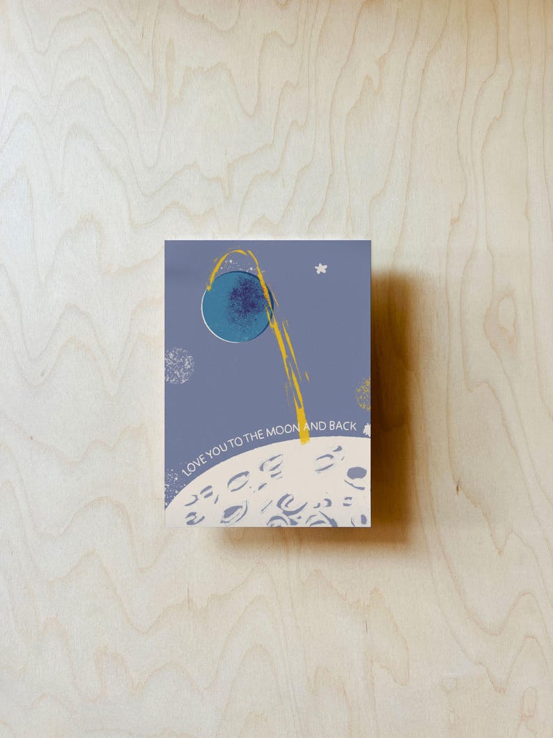 Carte postale Lune DIN A6 image 3