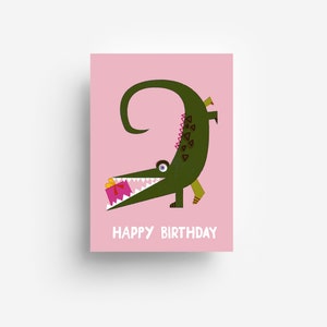 Crocodile Postcard DIN A6
