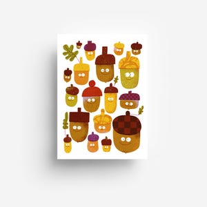 Cartolina con ghiande DIN A6 immagine 1