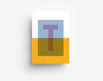 Alphabet Postcard "T" DIN A6