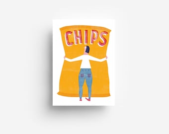 Chip postcard DIN A6