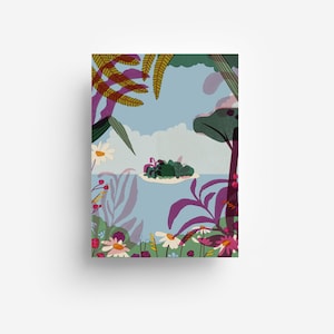 Cartolina dell'Isola dei Fiori DIN A6