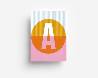 Alphabet Postcard "A" DIN A6