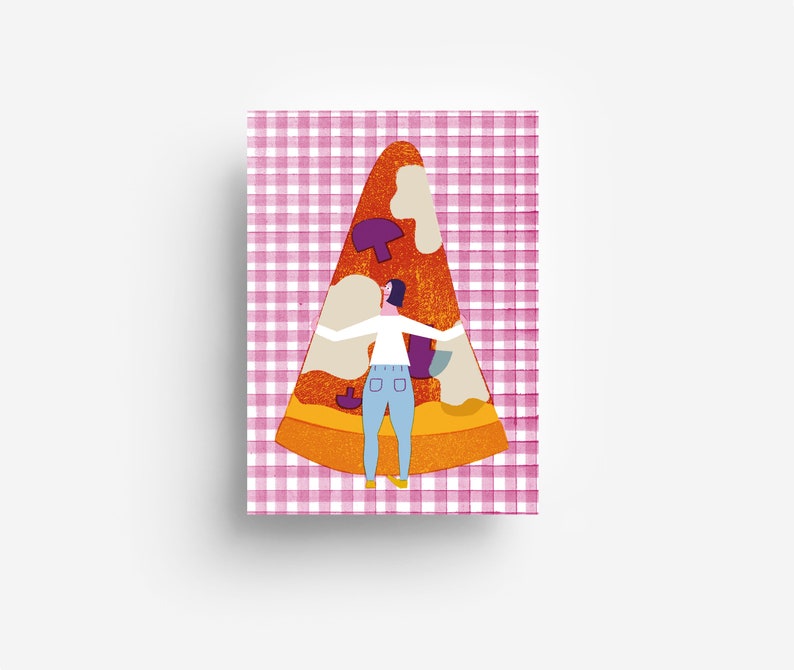 Carte postale Pizza Love DIN A6 image 1