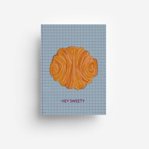 Franzbrötchen Postcard DIN A6