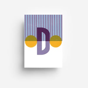 Alphabet Postcard "D" DIN A6