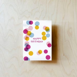 Cartolina di compleanno con coriandoli DIN A6 immagine 3