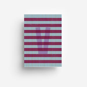 Alphabet Postcard &quot;V&quot; DIN A6