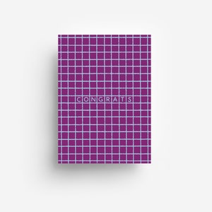 Grid Congrats Postcard DIN A6