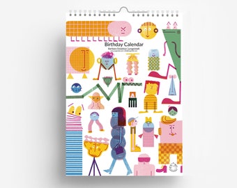 Perpetual Birthday Friends Calendar