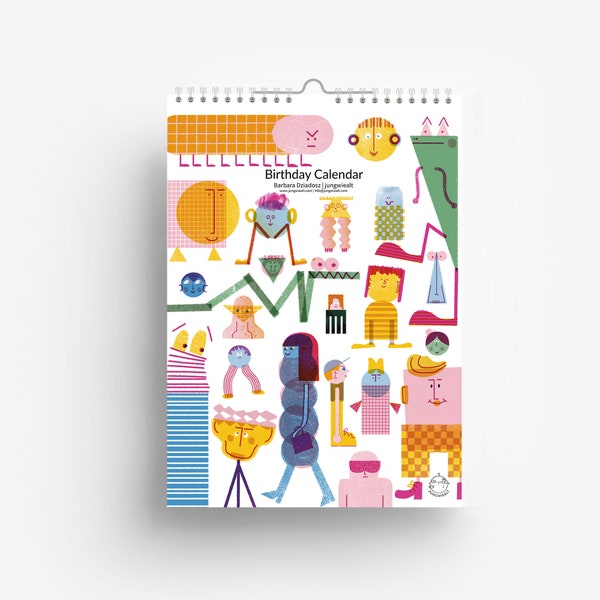 Perpetual Birthday Friends Calendar