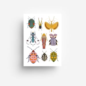 Carte postale Bugs Mix DIN A6