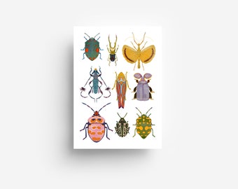 Bugs Mix Postcard DIN A6