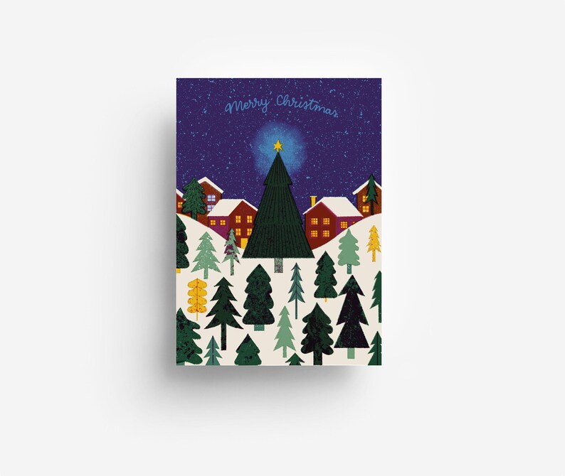 Carte postale paysage d’hiver DIN A6 image 1
