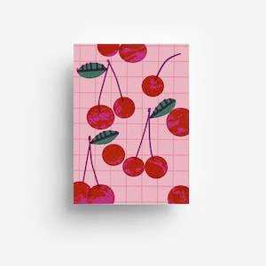 Cherries Postcard DIN A6