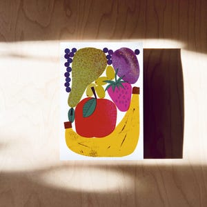 Cartolina con frutta DIN A6 immagine 3
