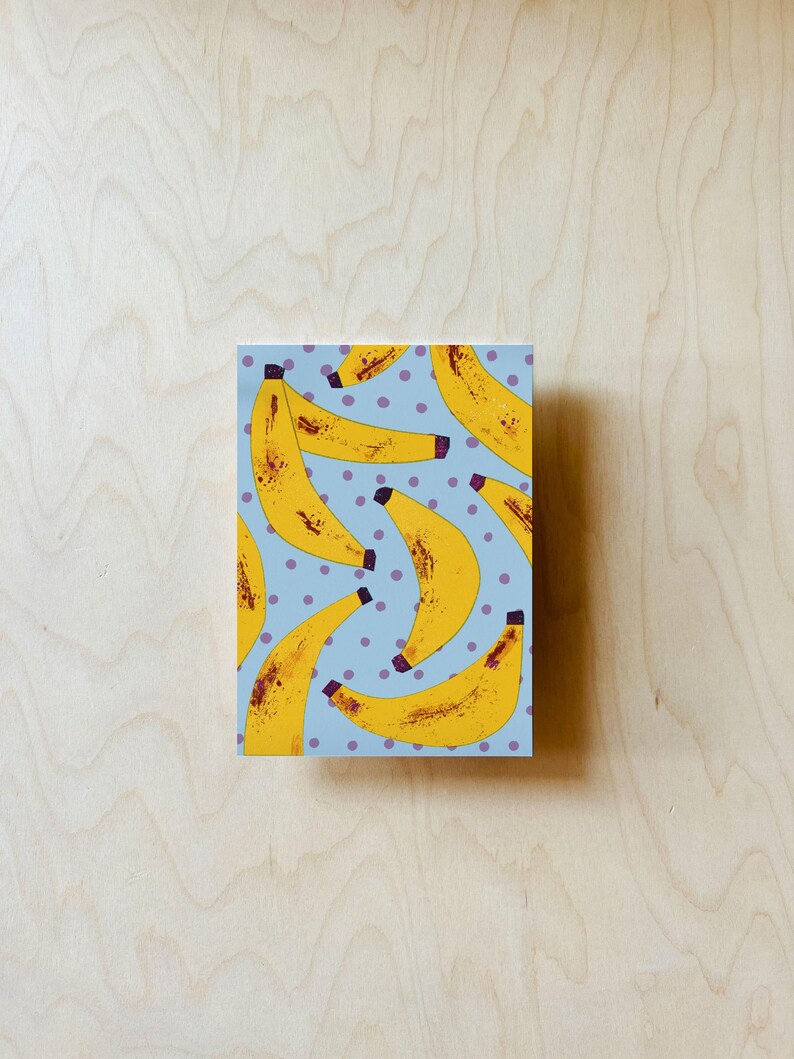 Carte postale banane DIN A6 image 3