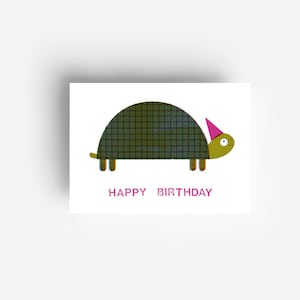 Birthday Turtle Postcard DIN A6