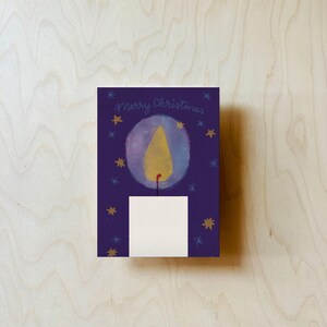 Cartolina natalizia con candele DIN A6 immagine 4