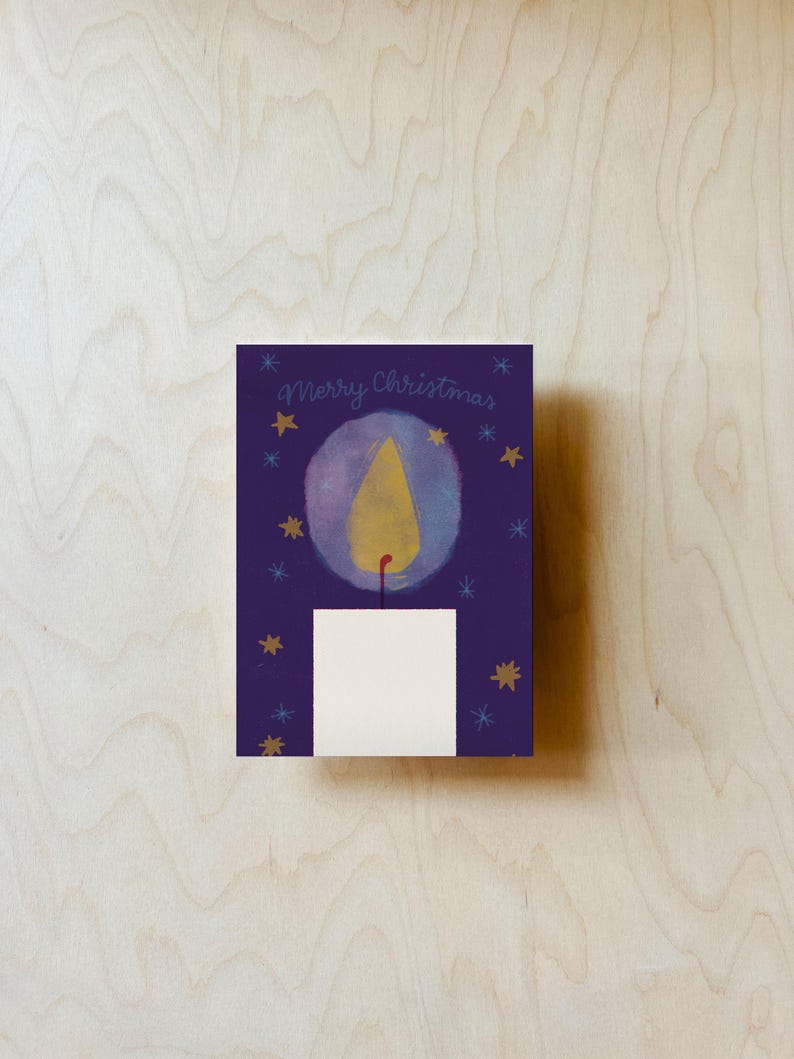 Cartolina natalizia con candele DIN A6 immagine 4