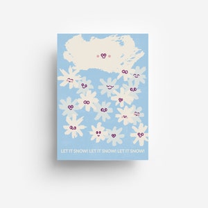 Carte postale Let It Snow DIN A6