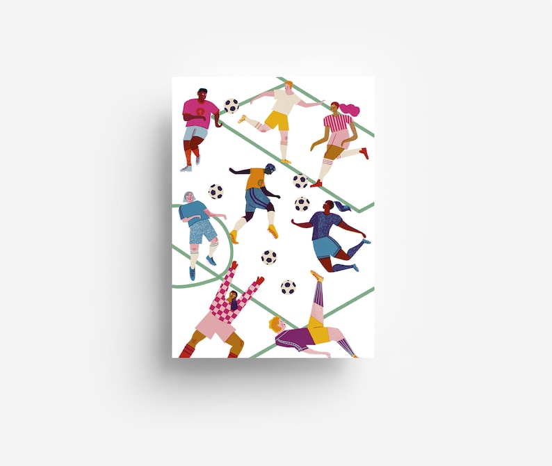 Cartolina di calcio DIN A6 immagine 1