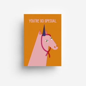 Postal de unicornio DIN A6