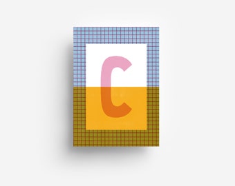 Alphabet Postcard "C" DIN A6