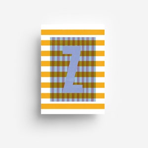 Cartolina postale con alfabeto "Z" DIN A6