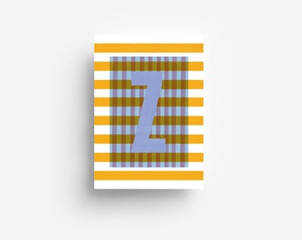 Alphabet Postcard "Z" DIN A6