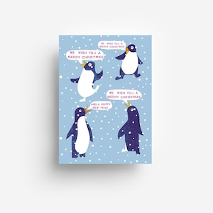 Postal Pingüinos DIN A6