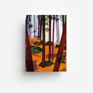 Arbres Carte postale DIN A6