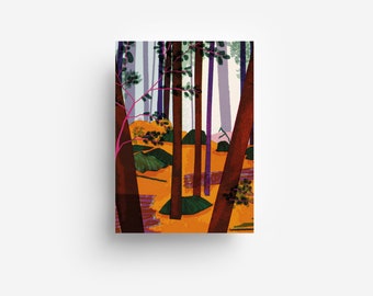 Trees Postcard DIN A6