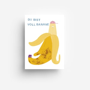 Postal Banana Completo DIN A6