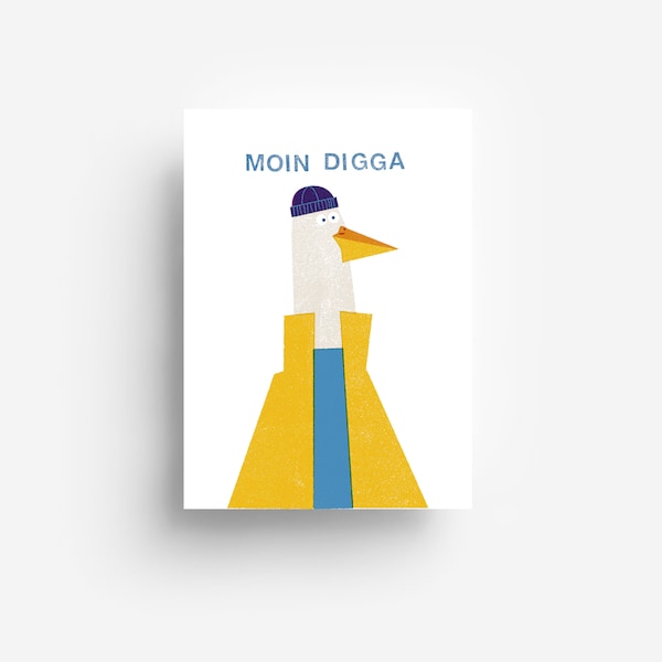 Moin Digga Postcard DIN A6