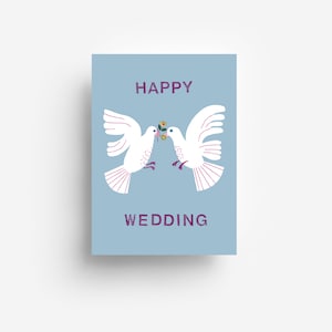 Lovebirds Postcard DIN A6
