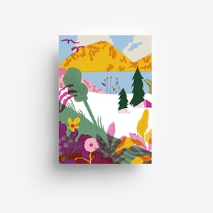Cartolina Colline di Fiori DIN A6 immagine 1