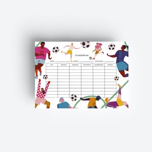 Soccer timetable
