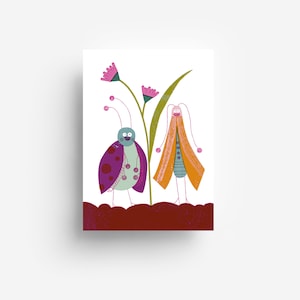 Postal "Bug Buddies" DIN A6
