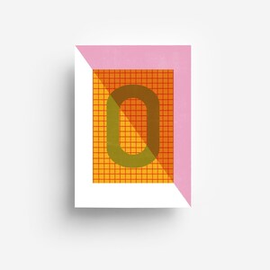Cartolina postale con alfabeto "O" DIN A6