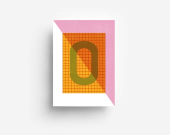 Alphabet Postcard "O" DIN A6