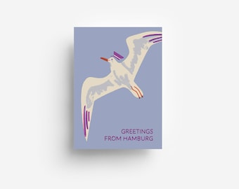 Hamburg Greetings Postcard DIN A6