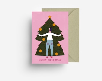 Tree Hug Greeting Card