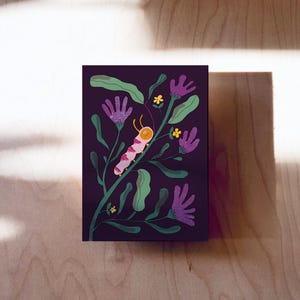 Cartolina Bruco DIN A6 immagine 3