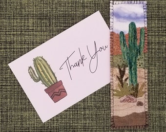 Cactus Art Quilt Bookmark Kit