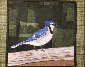 Feathered Friends - Blue Jay Art Quilt Kit