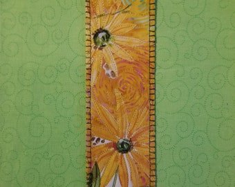 Sunflower Art Quilt Bookmark Kit