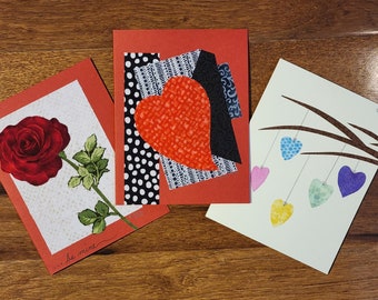 Valentine's Day Card Making Kit- Set of 3